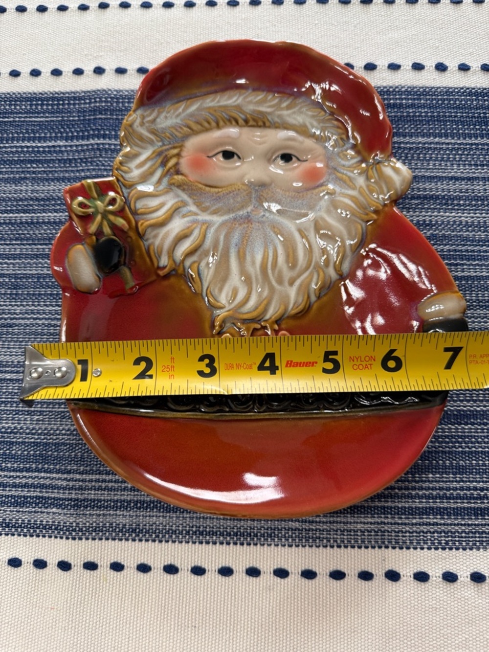 Gibson Home Festive Red Santa Plate - Picture 4 of 5